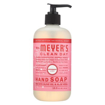 Mrs. Meyer's Clean Day - Liquid Hand Soap - Peppermint - Case of 6 - 12.5 fl oz. Mrs. Meyer's Clean Day - Liquid Hand Soap - Peppermint - Case of 6 - 12.5 fl oz.