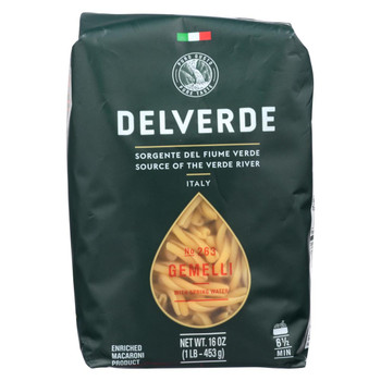 Delverde - Pasta - Gemelli - Case of 12 - 16 oz
