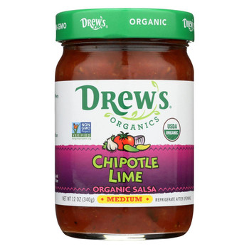 Drew's Organics Chipotle Lime Salsa - 12 Oz. - Case of 6 Drew's Organics Chipotle Lime Salsa - 12 Oz. - Case of 6