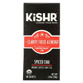 Kisher Tea - Organic - Spicy Chai - Case of 6 - 1.76 oz Kisher Tea - Organic - Spicy Chai - Case of 6 - 1.76 oz