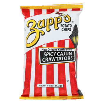 Zapps Potato Chips Chips - Cajun Crawtator 5oz - Case of 12 - 5 oz Zapps Potato Chips Chips - Cajun Crawtator 5oz - Case of 12 - 5 oz