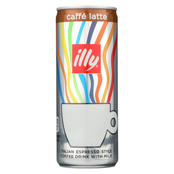 Illy Issimo Coffee Drink - Caffe Latte - Case of 12 - 8.45 fl oz