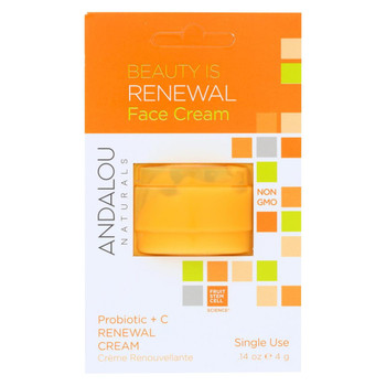 andalou Naturals Face Cream - Renewal - Pod - Case of 6 - .14 oz andalou Naturals Face Cream - Renewal - Pod - Case of 6 - .14 oz