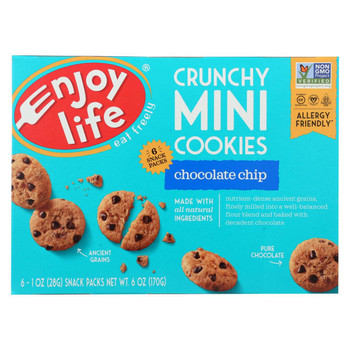 Enjoy Life - Crunchy Minis - Chocolate Chip - Case of 6 - 6 oz. Enjoy Life - Crunchy Minis - Chocolate Chip - Case of 6 - 6 oz.