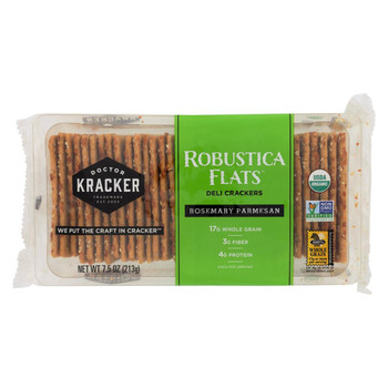 Doctor Kracker Crackers - Organic Rosemary Parmesan - Case of 6 - 7.5 oz. Doctor Kracker Crackers - Organic Rosemary Parmesan - Case of 6 - 7.5 oz.