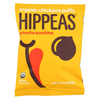 Hippeas Chickpea Puff - Organic - Sriracha - Case of 24 - 1 oz Hippeas Chickpea Puff - Organic - Sriracha - Case of 24 - 1 oz