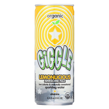 Giggle Sparkling Water - Lemonlicious - Case of 24 - 8.4 fl oz. Giggle Sparkling Water - Lemonlicious - Case of 24 - 8.4 fl oz.
