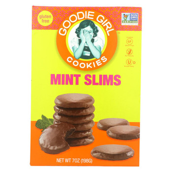 Goodie Girl Cookies Cookies - Mint Slims - Choclt - Case of 6 - 7 oz Goodie Girl Cookies Cookies - Mint Slims - Choclt - Case of 6 - 7 oz
