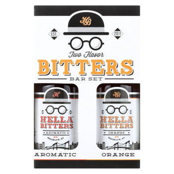 Hella Bitters - Bar Set - 2 Flavor Aromatic Citrus - Case of 6 - 3.4 fl oz