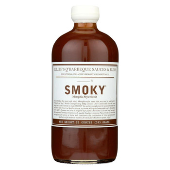 Lillies Q Barbeque Sauce - Smoky BBQ - Case of 6 - 21 oz.