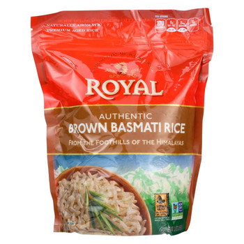 Royal Crest Lifestyle Rice - Basmati - Brown - Case of 6 - 32 oz Royal Crest Lifestyle Rice - Basmati - Brown - Case of 6 - 32 oz