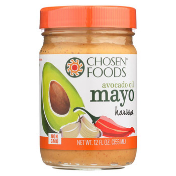 Chosen Foods Avocado Oil Mayo - Harissa - Case of 6 - 12 oz