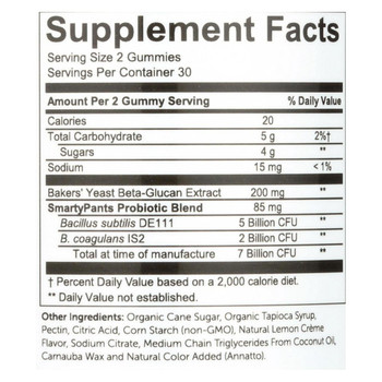 Smartypants Adult Probiotic - Lemon Cr?me - 60 count