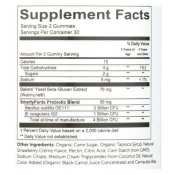 Smartypants Kids Probiotic - Straw Creme - 60 count