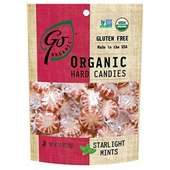 Go Organic Hard Candies - Starlight Mints - Case of 6 - 3.5 oz.