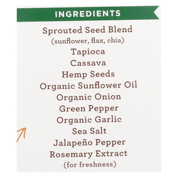 Simple Mills Sprouted Seed Crackers - Jalapeno - Case of 6 - 4.25 oz