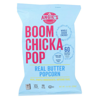 Angie's Kettle Corn Popcorn - Boom Chicka Pop - Real Butter - Case of 12 - 4.4 oz