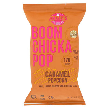 Angie's Kettle Corn Popcorn - Boom Chicka Pop - Caramel - Case of 12 - 6.5 oz Angie's Kettle Corn Popcorn - Boom Chicka Pop - Caramel - Case of 12 - 6.5 oz