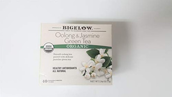 Bigelow Tea Tea - Organic - Oolong - Jasmn - Green - Case of 6 - 40 count