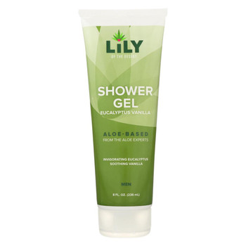 Lily of The Desert Shower Gel - Men - Eucalyptus Vanilla Aloe - 8 fl oz