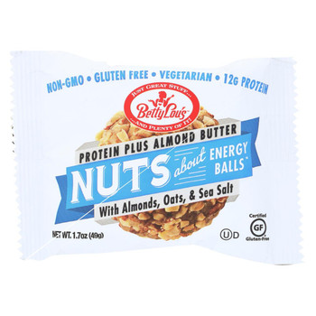 Betty Lou's Nut Butter Balls - Almond Butter - Case of 12 - 1.7 oz. Betty Lou's Nut Butter Balls - Almond Butter - Case of 12 - 1.7 oz.