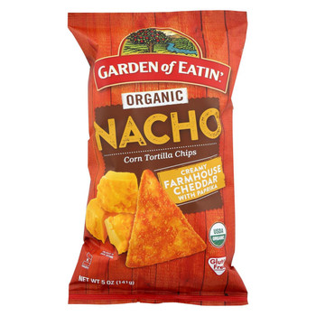 Garden Of Eatin' Chips - Organic - Nacho - Tortilla - Case of 12 - 5 oz