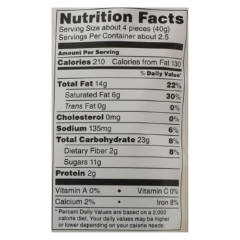 Prana Organics Organic 40% Chocolaty Bark - Hazelnuts and Crispy Rice - Case of 8 - 4 oz
