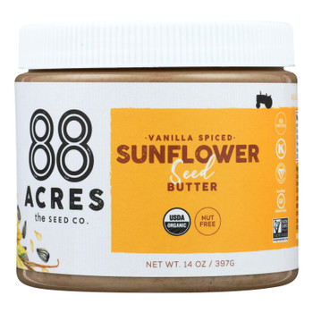 88 Acres Seed Butter - Vanilla Spice Sunflower - Case of 6 - 14 oz.