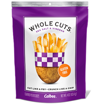 Calbee Snapea Crisp - Whole Cuts - Salt and Vinegar - Case of 12 - 4 oz Calbee Snapea Crisp - Whole Cuts - Salt and Vinegar - Case of 12 - 4 oz