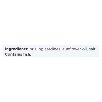 Pure Sea Sardines - Brisling - Oil - Case of 12 - 3.75 oz