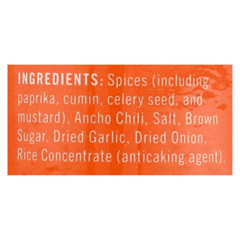 Fire and Flavor Salmon Rub - Ancho Chili And Paprika - Case of 6 - 2.7 oz.