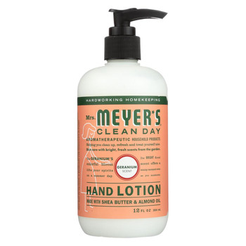 Mrs. Meyer's Clean Day - Hand Lotion - Geranium - Case of 6 - 12 fl oz