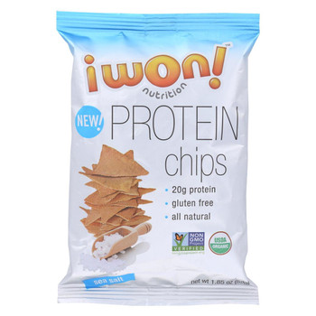 I Won! Nutrition Co Chips - Organic - Sea Salt - Prtein - Case of 8 - 1.5 oz