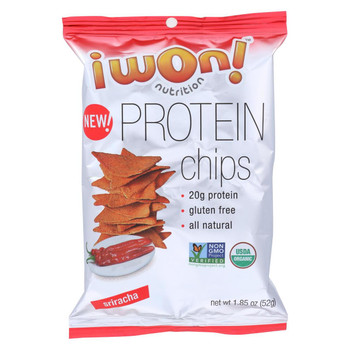 I Won! Nutrition Co Chips - Organic - Sriracha - Protn - Case of 8 - 1.5 oz