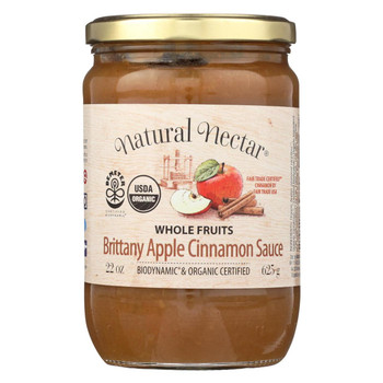 Natural Nectar Brittany Apple Sauces - Case of 6 - 22.2 oz.
