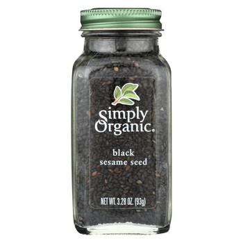 Simply Organic Spice - Organic - Sesame Seed - Black - Case of 6 - 3.28 oz