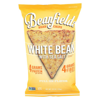 Beanfields - White Bean and Rice Chips - Sea Salt - Case of 6 - 5.5 oz Beanfields - White Bean and Rice Chips - Sea Salt - Case of 6 - 5.5 oz