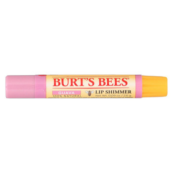 Burts Bees - Lip Shimmer - Guava - Case of 4 - 0.09 oz