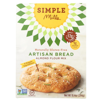 Simple Mills Almond Flour Artisan Bread Mix - Case of 6 - 9.5 oz. Simple Mills Almond Flour Artisan Bread Mix - Case of 6 - 9.5 oz.