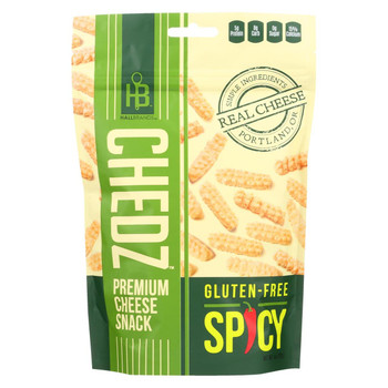 Chedz Snacks Cheese Snack - Gluten-Free  Spicy - Case of 6 - 4 oz.