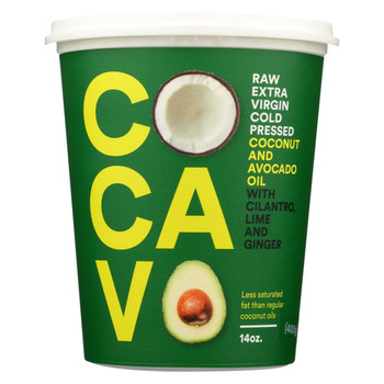 Cocavo Oil - Coconut - Avocado - Extra Virgin - Cilantro - Lime - Ginger - Case of 12 - 14 oz