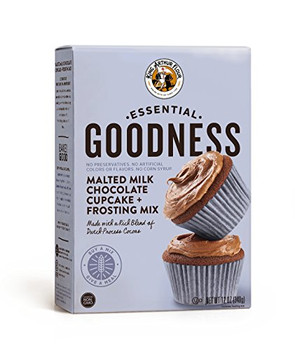 King Arthur Cupcake + Frosting Mix - Malted Milk Chocolate - Case of 6 - 12 oz