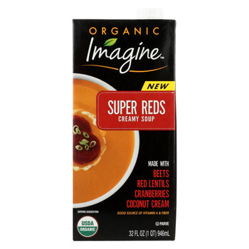 Imagine Foods Soup - Organic - Super Reds - Creamy - Case of 12 - 32 fl oz