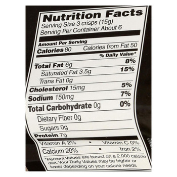 Kitchen Table Bakers Parmesan Crisps - Basil Pesto - Case of 12 - 3 oz
