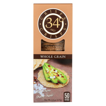 34 Degrees - Crisps - Whole Grain - Case of 18 - 4.5 oz.