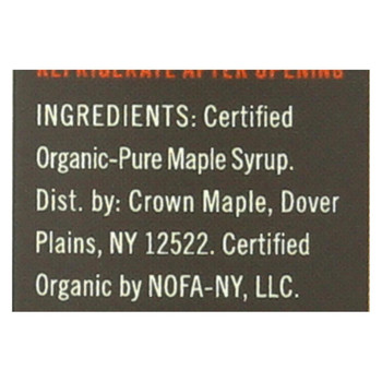 Crown Maple Syrup - Dark Color And Robust Taste - Case of 8 - 8.5 fl oz. Crown Maple Syrup - Dark Color And Robust Taste - Case of 8 - 8.5 fl oz.