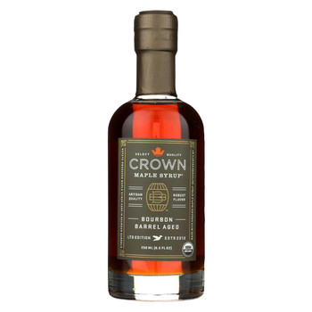 Crown Maple Syrup - Bourbon Barrel Aged - Case of 8 - 8.5 fl oz.