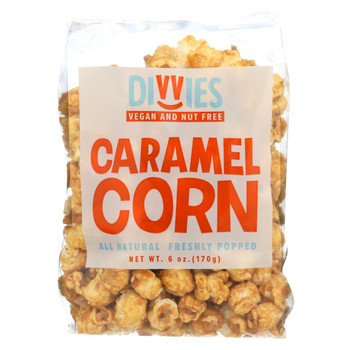 Divvies Popcorn - Caramel Corn - Case of 12 - 6 oz.