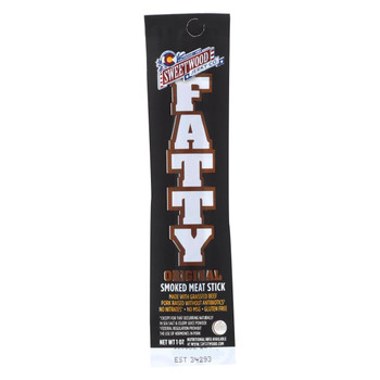 Sweetwood Cattle Meat Stick - Fatty - Original - Case of 20 - 1 oz