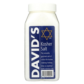 David's Kosher Salt - Case of 6 - 40 oz